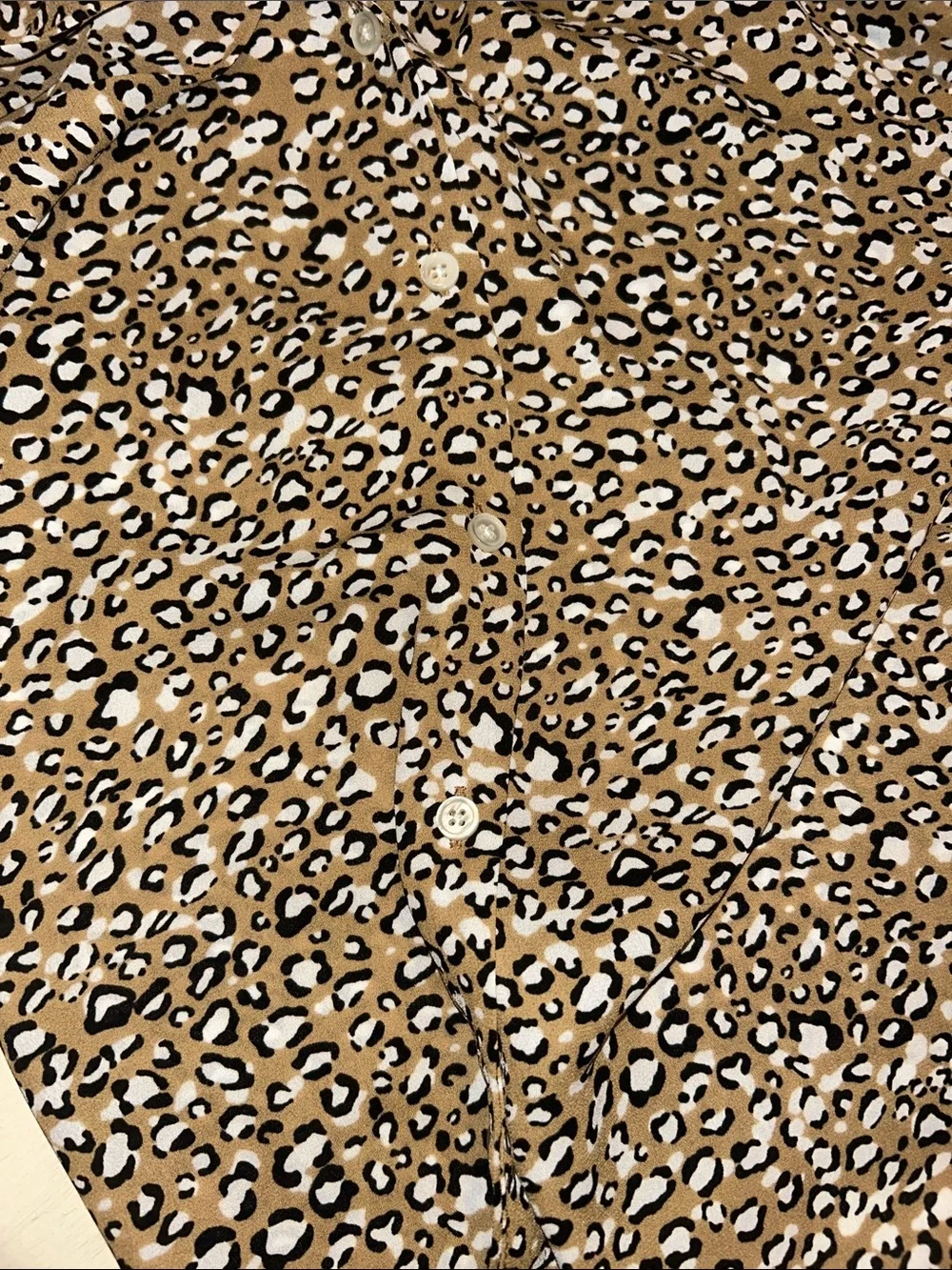 J. Crew Sleeveless Leopard Print Blouse in Tan and Black